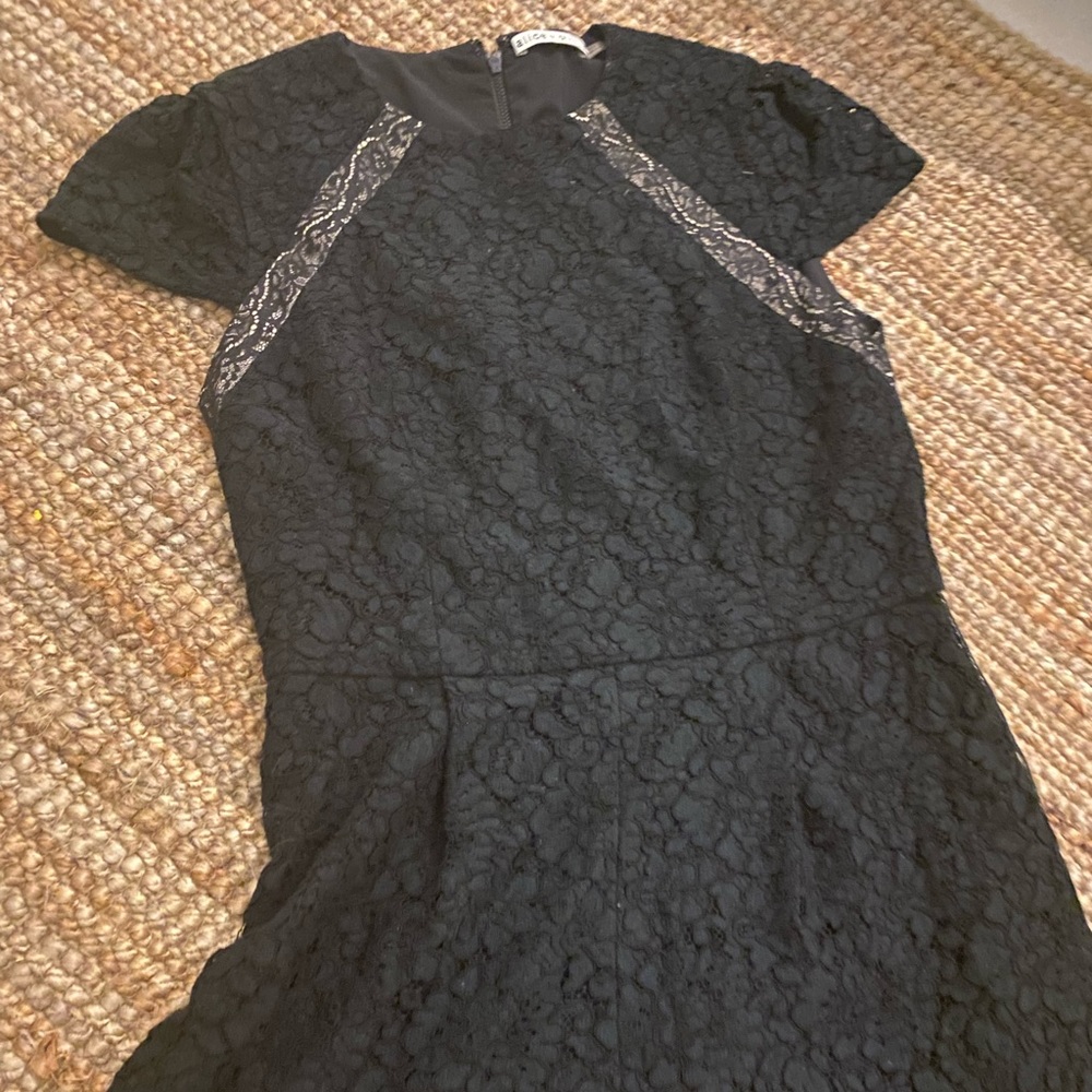 Black Alice and Olivia lace romper